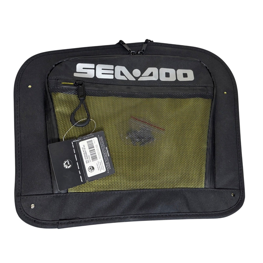 Sea Doo Bag Storage Lid Organizer Black/Yellow NEW